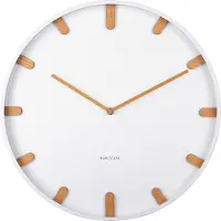 Karlsson väggklocka Grace metal white 40 cm KA5942WH