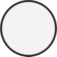 vidaXL Väggspegel svart Ø 20 cm rund