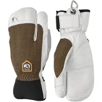 Hestra Army Leather Patrol, 3-finger Skidhandskar, Olivgrön