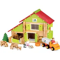 Jeujura Playset Jeujura My Wooden Farm (180 Delar)