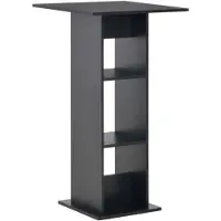 vidaXL Barbord Svart 60x60x110 cm