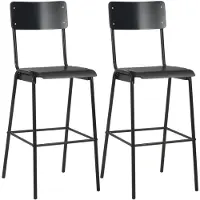 vidaXL 2-pack Barstolar, Pubstol, Bistrostol, Möbler för Matrum Kök Vardagsrum Hem Inomhus, 280081