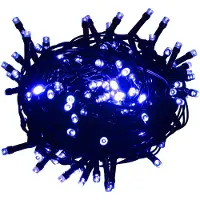 vidaXL Ljusslinga med 2000 LED blå 200 m PVC