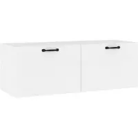 vidaXL Väggskåp vit 100x36,5x35 cm träbaserat material