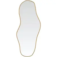 vidaXL Väggspegel guld 90x40 cm