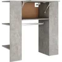 vidaXL Hallskåp betonggrå 97,5x37x99 cm konstruerat trä