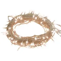 vidaXL LED-ljusslinga, 150 varmvita dioder, 15 m, PVC