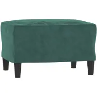 vidaXL Fotpall mörkgrön 60x50x41 cm sammet