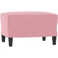 vidaXL Fotpall rosa 60x50x41 cm sammet