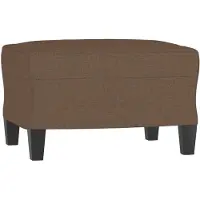 vidaXL Fotpall brun 60x50x41 cm tyg