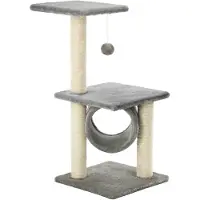vidaXL Katt Klösträd med klöspelare i sisal 65 cm grå
