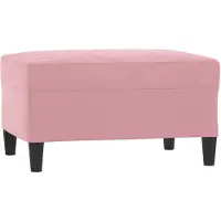 vidaXL Fotpall Rosa 70x55x41 cm sammet