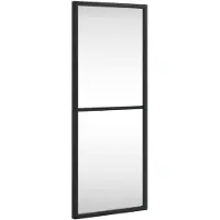 vidaXL Väggspegel svart 20x50 cm rektangulär järn
