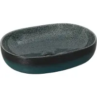 vidaXL Handfat turkos oval 59x40x14 cm keramik