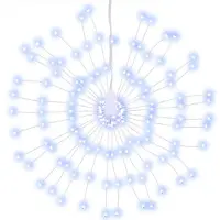 vidaXL Julbelysning 140 LED kallvit 17 cm