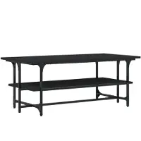 vidaXL Soffbord, Svart, 100X50X40 Cm, Materialbaserad Träskiva