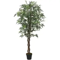 vidaXL Konstväxt lönnträd 504 blad 150 cm grön