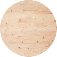 vidaXL Bordsskiva Rund Ø70x3 cm Massiv furu