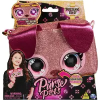 Purse Pets Handväska m. Light - Dazzling Diva - Rosa Glitter - - One Size - Väska
