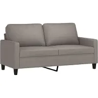 vidaXL 2-sitssoffa taupe 140 cm tyg