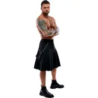 Svenjoyment Underwear Kilt - Svart - L - Svart