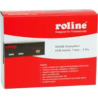 Roline KVM-switch Display-Port Tangentbord 2560 x 1600 Pixel