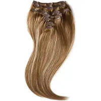 Rapunzel of sweden Classic Clip-ins Straight / Medium Volume / 7 pieces Brownish Blonde Balayage B5.0/8.3 40 cm Löshår 100 g