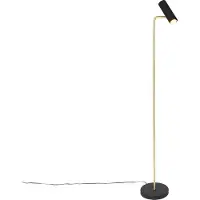 TRIO Lighting Golvlampa Marley, Mässing / guld, Vardagsrum / matsal, Metall, Modern, Golvlampa