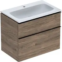 Geberit Möbelset iCon smal 2 lådor 75x63 nød