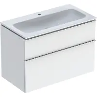 Geberit Möbelset iCon smalt 2 lådor 90x63 vit/k b
