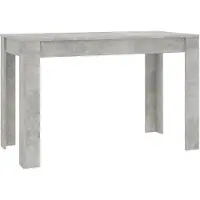 vidaXL Matbord betongrå 120x60x76 cm spånskiva