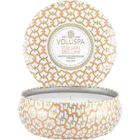 Voluspa 3-Wick Tin Candle Italian Bellini - 340 g