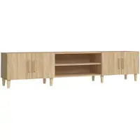 vidaXL TV-skåp Sonoma ek 180x31,5x40 cm konstruerat trä