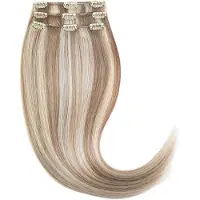 Rapunzel of sweden Classic Clip-ins Straight / Light Volume / 3 pieces M7.3/10.8 Cendre Ash Blonde Mix 40 cm Löshår 52.5 g