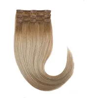 Rapunzel of sweden Classic Clip-ins Straight / Light Volume / 3 pieces Champagne Blonde Balayage B5.3/8.0 50 cm Löshår 57 g