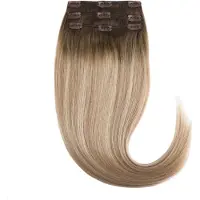 Rapunzel of sweden Classic Clip-ins Straight / Light Volume / 3 pieces Dark Ashy Blonde Balayage B2.6/10.7 50 cm Löshår 57 g