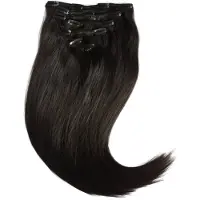 Rapunzel of sweden Classic Clip-ins Straight / Medium Volume / 7 pieces 1.2 Black Brown 40 cm Löshår 100 g