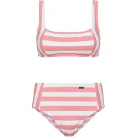 Venice beach Bikini rosa / vit