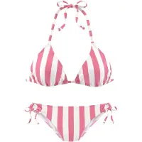 Venice beach Bikini rosa / vit