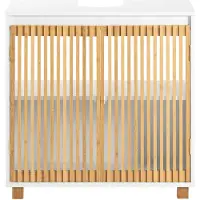 SoBuy Badrumsskåp BZR125-W 60x60x33 cm