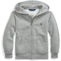 Ralph Lauren Cardigan m. Huva - Gråmelerad - - 2 år (92) - Cardigan