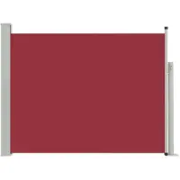 vidaXL Infällbar sidomarkis 140x500 cm röd