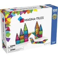 Magna-Tiles Magnetset - 100 Delar - - One Size - Magnetiska leksaker
