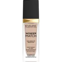 Eveline Cosmetics Wonder Match långvarig flytande foundation med hyaluronsyrafärg 12 ljus naturlig 30 ml