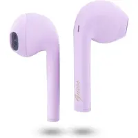 GUESS GUTWST26PSU TWS Bluetooth-hörlurar + dockningsstation - lila Classic EST Logo