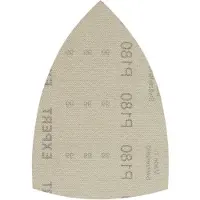 Bosch Expert M480 Net - Sandpapper - för plast, lövträ, träfanér, gipsskiva, målarfärg på trä - 10 delar - grus: P180 - 100 mm x 150 mm