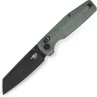 Bestech Slasher, Green Micarta, Black Stonewash