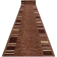 Rugsx Löpare anti-halk ADAGIO gum brun 57x580 cm