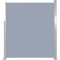 vidaXL Infällbar sidomarkis för uteplats 160 x 300 cm grå