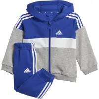 Adidas Sweatset - I 3S TIB FL TS - Blå/Grå/Vit - - 62 - Sweatset